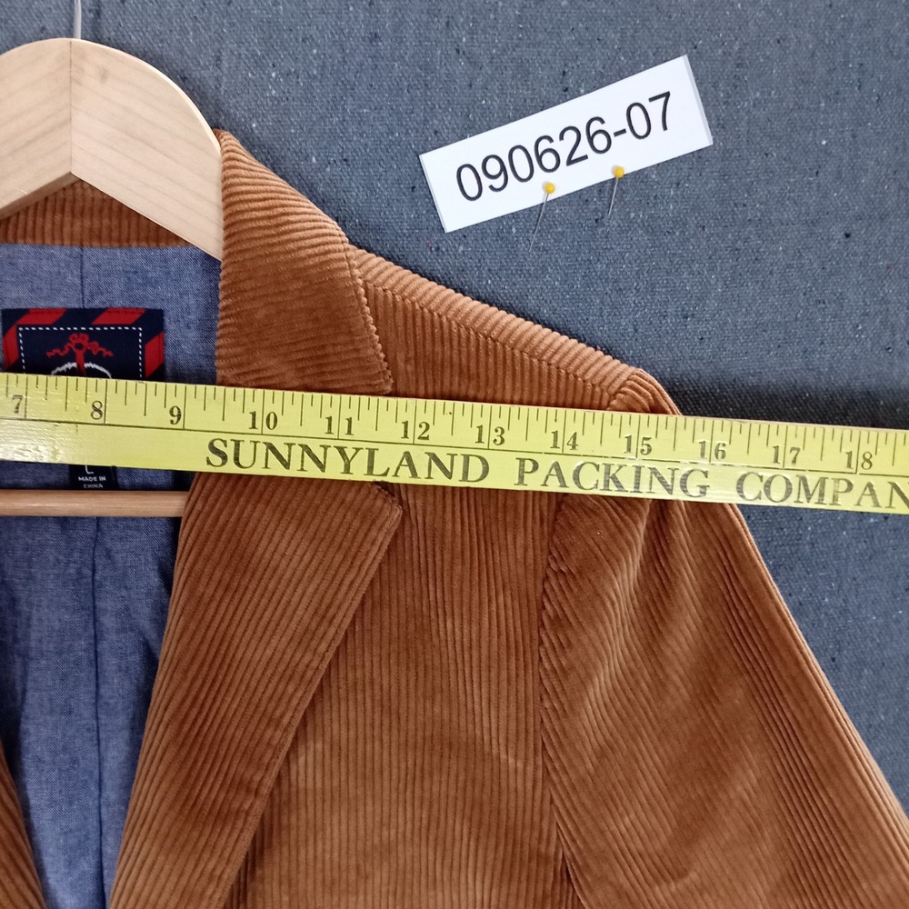 Brooks Brothers Fleece Boys Tan Brown Corduroy Blazer Jacket Size L - Picture 6 of 8